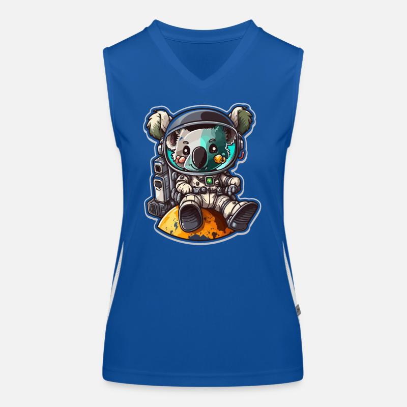 Koalas in Space Women's Functional Contrast Tank Top