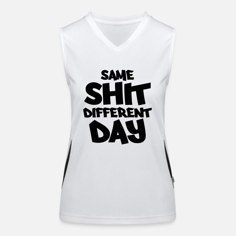 Same shit, different day Débardeur respirant contrasté Femme
