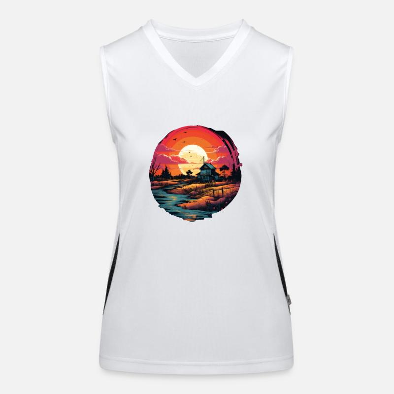 Landscape Women's Functional Contrast Tank Top
