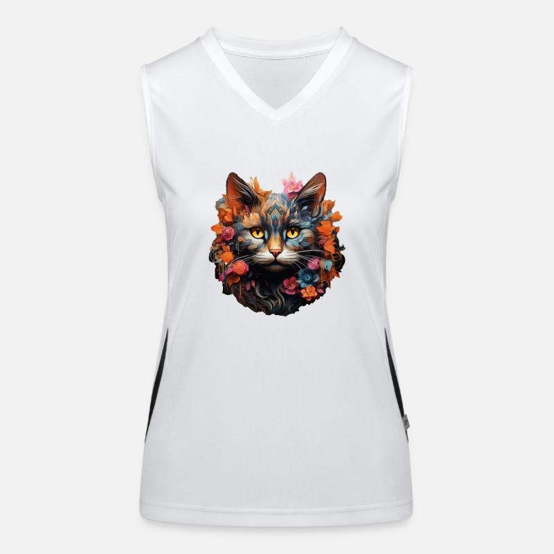 Chat Débardeur respirant contrasté Femme