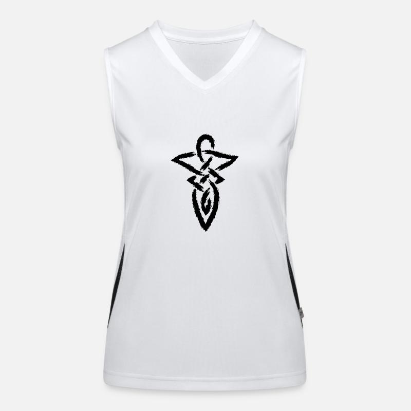 Celtic knot infinity symbol Women's Functional Contrast Tank Top