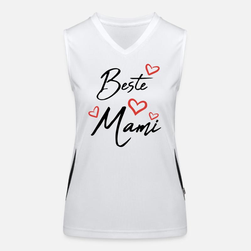 Beste Mami Funktionelles Kontrast-Tank Top für Frauen