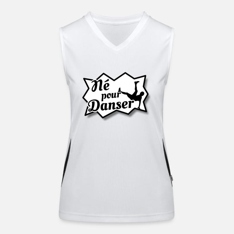 Né pour danserBreakdance Débardeur respirant contrasté Femme