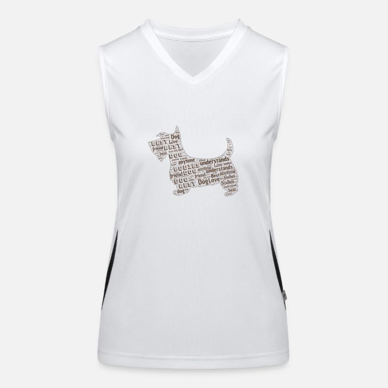Hunde Sprüche Funktionelles Kontrast-Tank Top für Frauen