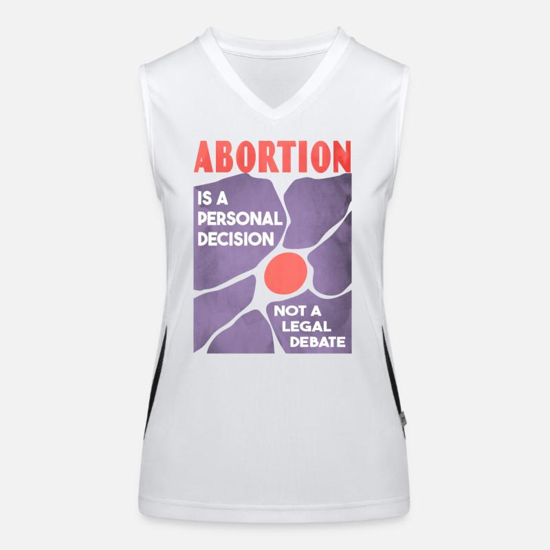 Affiche Pro Choice - Graphique Vintage des années 60 Débardeur respirant contrasté Femme