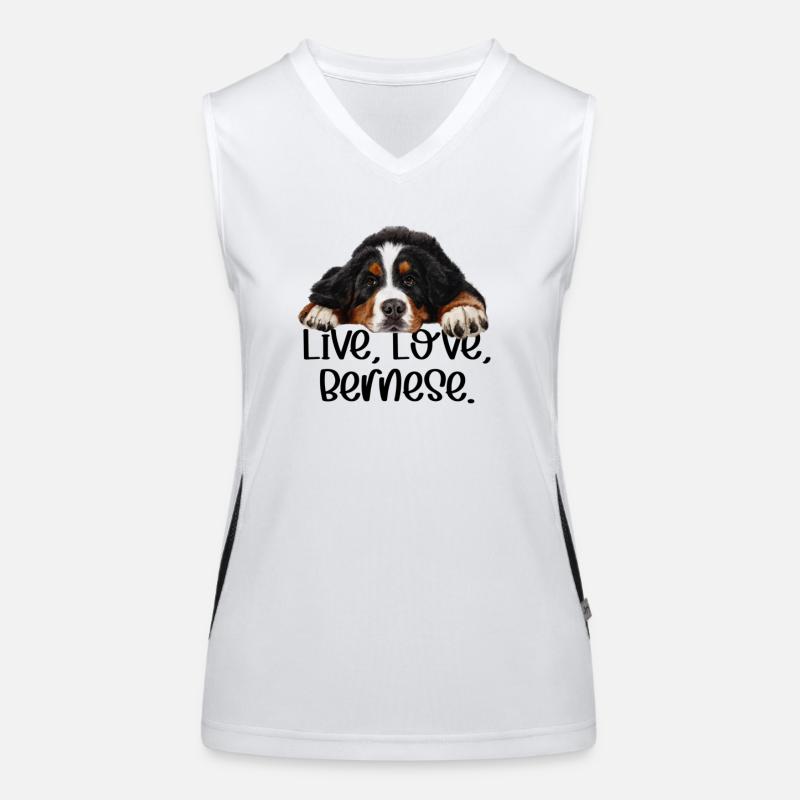 Bernese mountain dog Women's Functional Contrast Tank Top