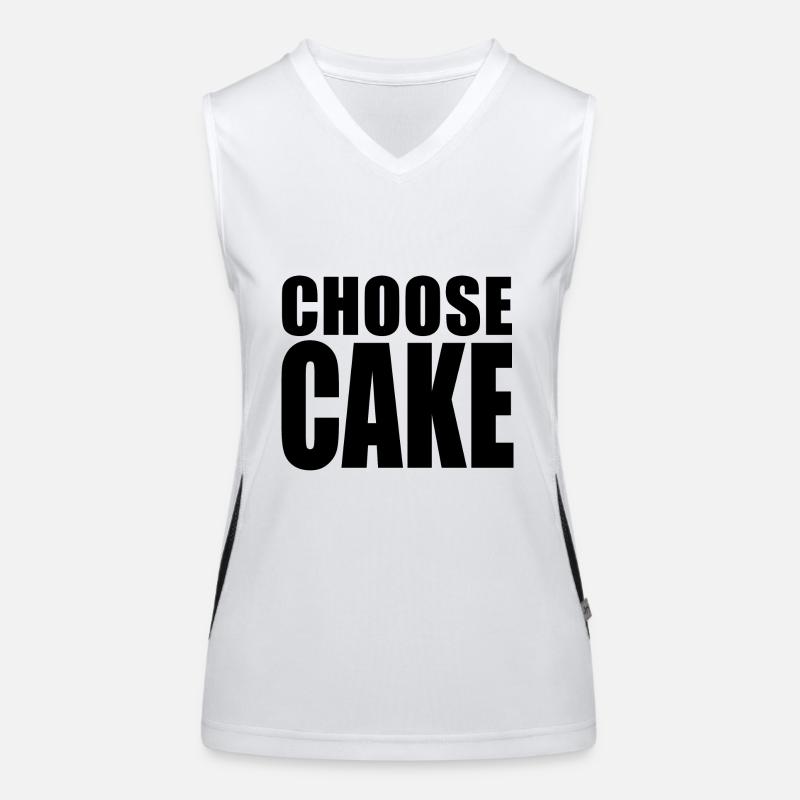 CHOISISSEZ CAKE (choisissez la vie) Débardeur respirant contrasté Femme