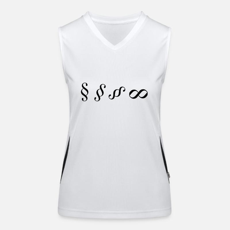 Le paragraphe de conception tombe dans le signe de l’infini Débardeur respirant contrasté Femme