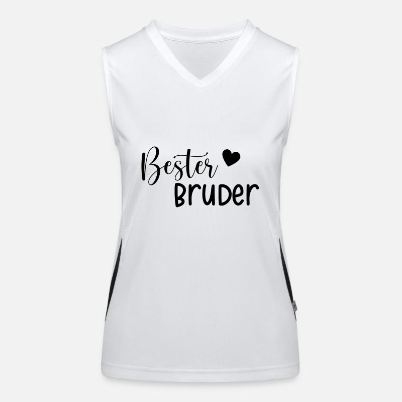 Bester Bruder Geschenkidee Funktionelles Kontrast-Tank Top für Frauen