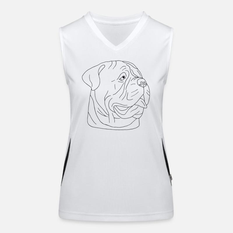 Bullmastiff Funktionelles Kontrast-Tank Top für Frauen