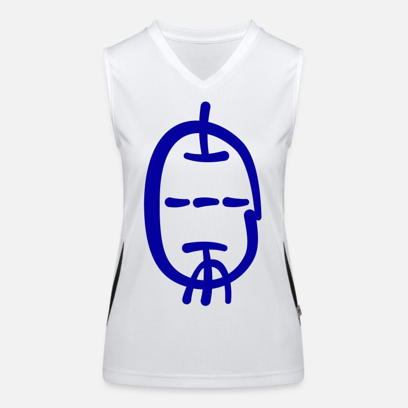Triode im Kalligrafie Stil Funktionelles Kontrast-Tank Top für Frauen