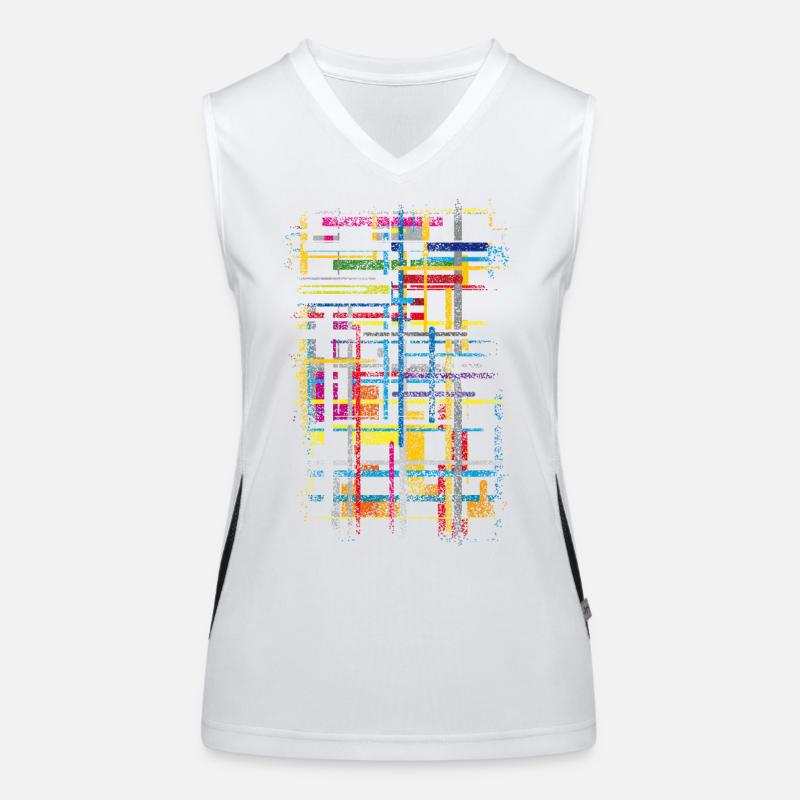 Muster Farben Design Funktionelles Kontrast-Tank Top für Frauen