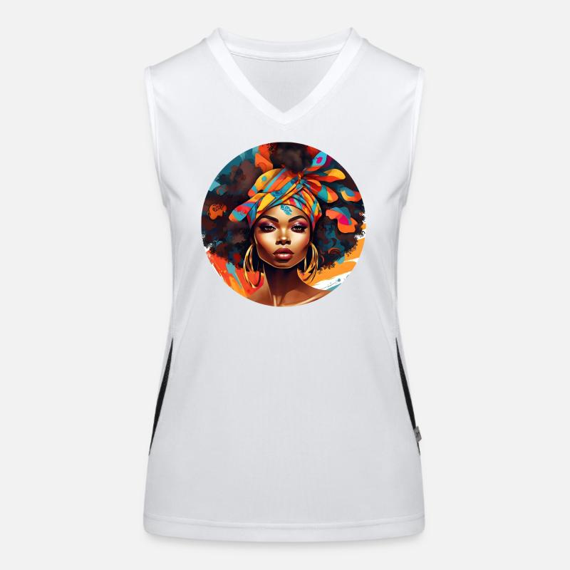 Afro Style Bunte Harmonie Funktionelles Kontrast-Tank Top für Frauen