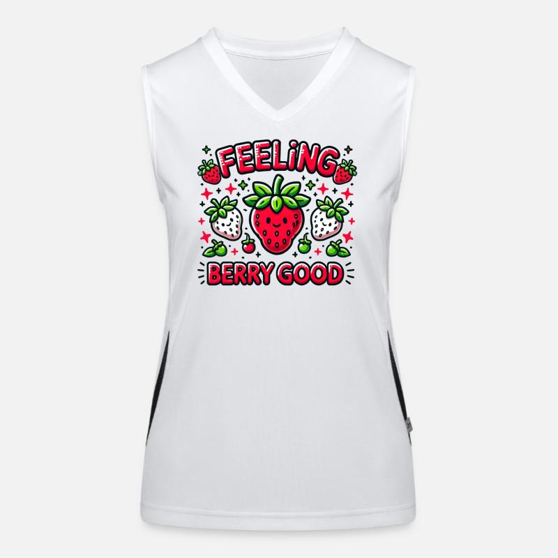 Feeling Berry Good Funktionelles Kontrast-Tank Top für Frauen