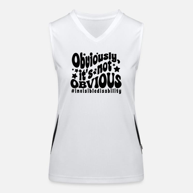 Invisible disability Women's Functional Contrast Tank Top