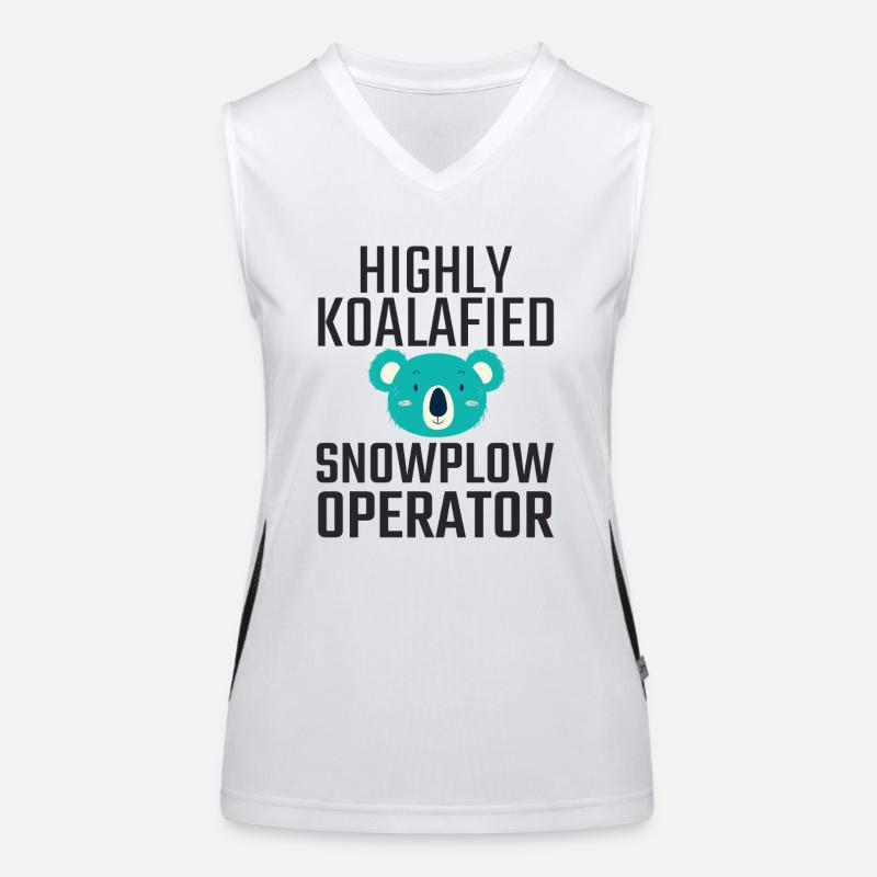 Snowplow Operator Koalafied Women's Functional Contrast Tank Top