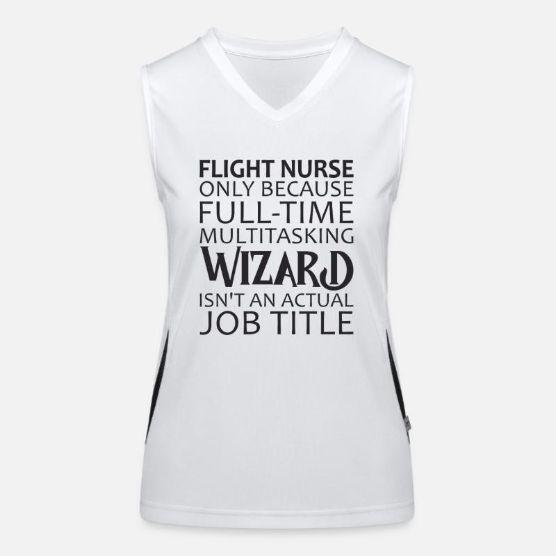 Flight Nurse Wizard Luftrettung Funktionelles Kontrast-Tank Top für Frauen