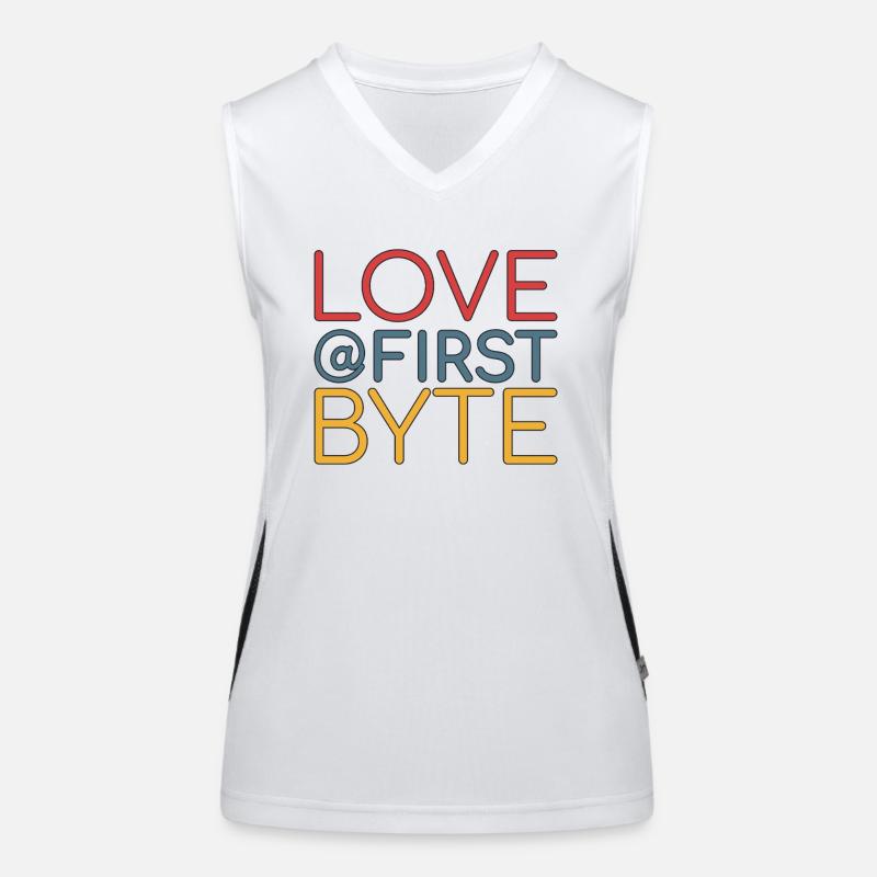 Data Science Scrum Team first byte Agile Admin Funktionelles Kontrast-Tank Top für Frauen