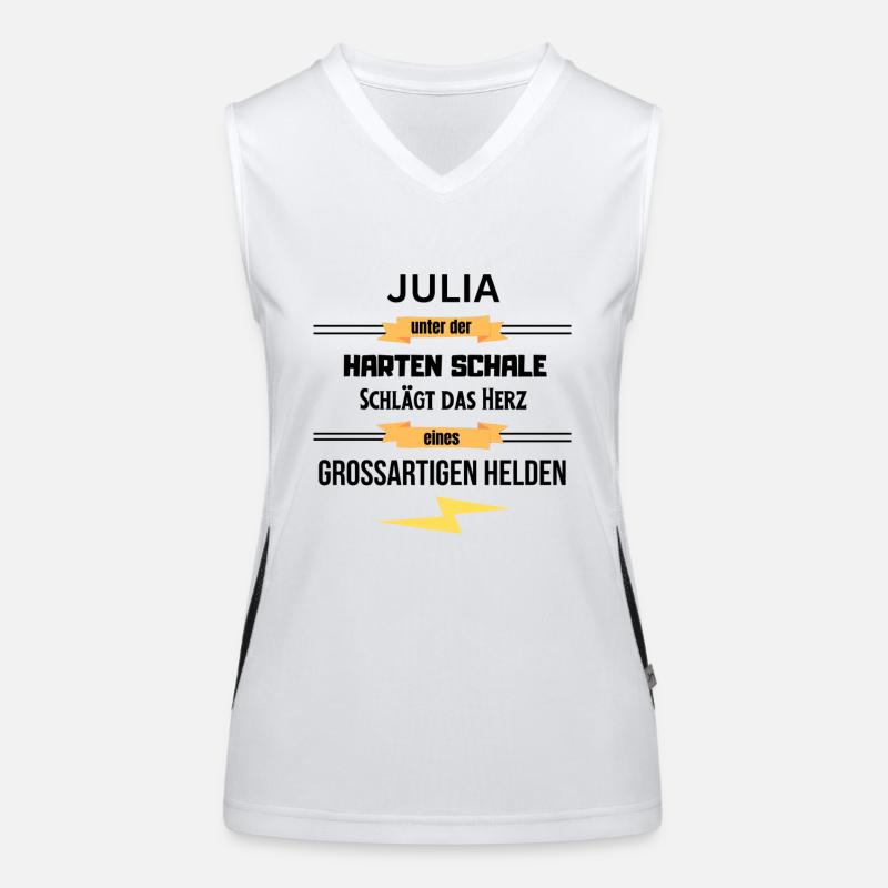 Julia unter harte Schale eines Großartigen Helden Funktionelles Kontrast-Tank Top für Frauen