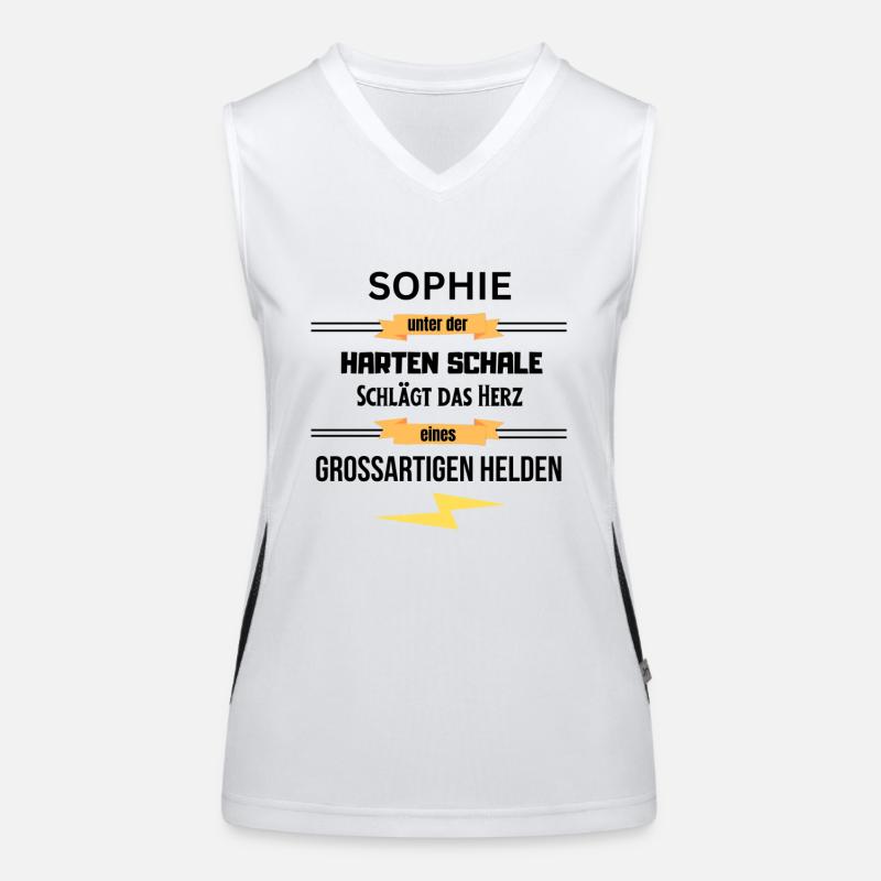 Sophie unter harte Schale eines Großartigen Helden Funktionelles Kontrast-Tank Top für Frauen