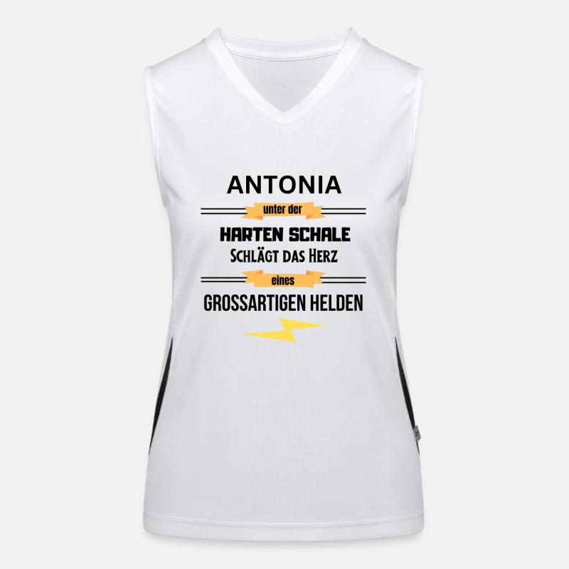 Antonia unter harte Schale eines Großartigen Helde Funktionelles Kontrast-Tank Top für Frauen