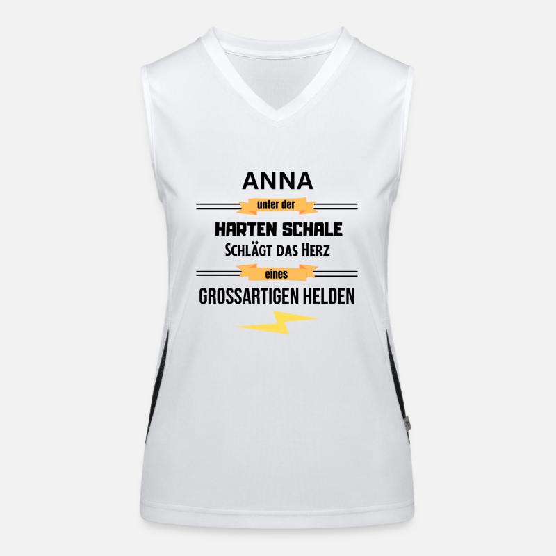 Anna unter harte Schale eines Großartigen Helden Funktionelles Kontrast-Tank Top für Frauen