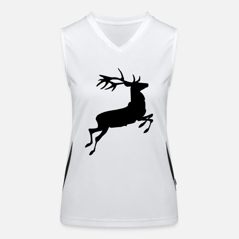 Sauter cerf Débardeur respirant contrasté Femme