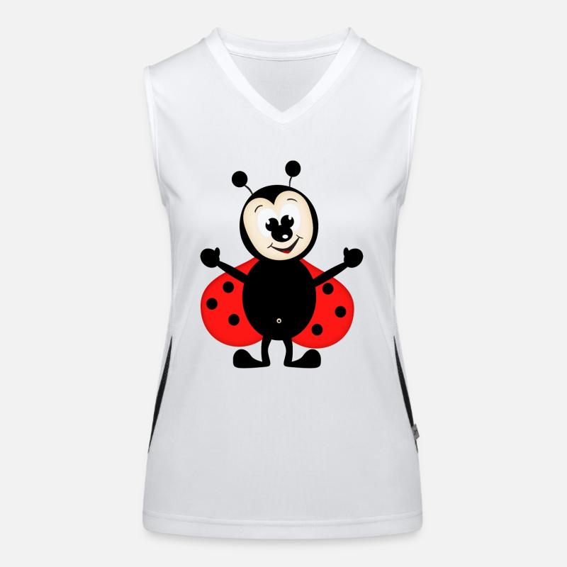Marienkäfer Funktionelles Kontrast-Tank Top für Frauen