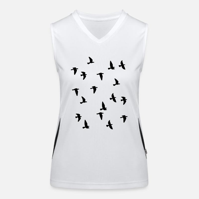 nuée d'oiseaux Débardeur respirant contrasté Femme