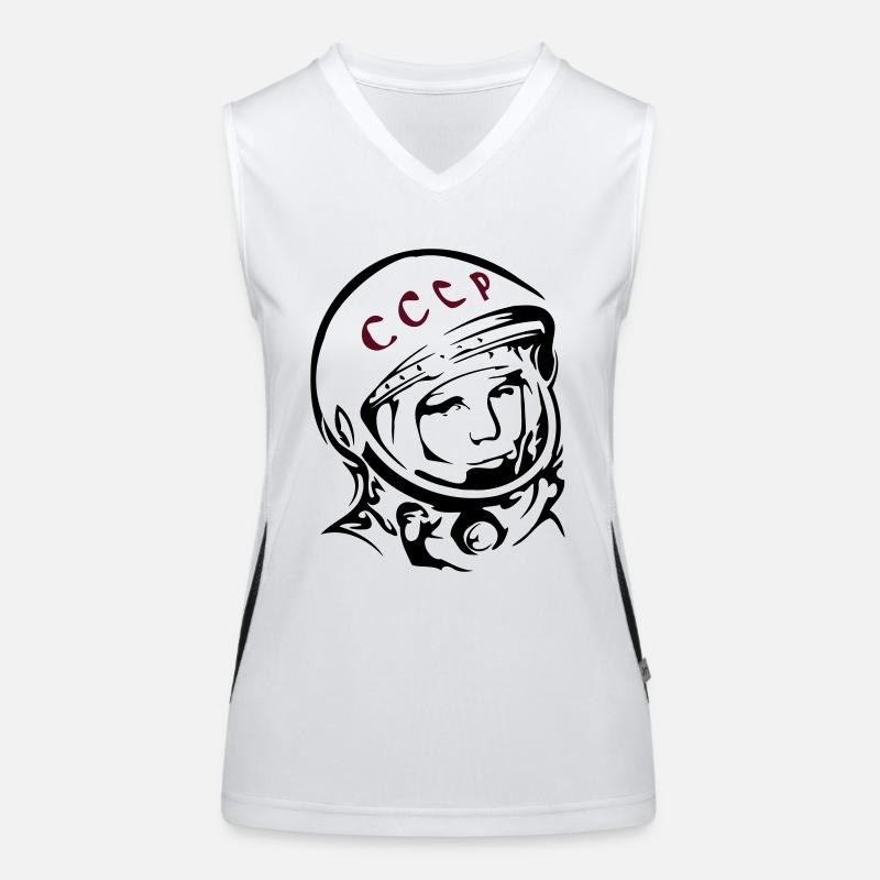 Juri Gagarin Funktionelles Kontrast-Tank Top für Frauen