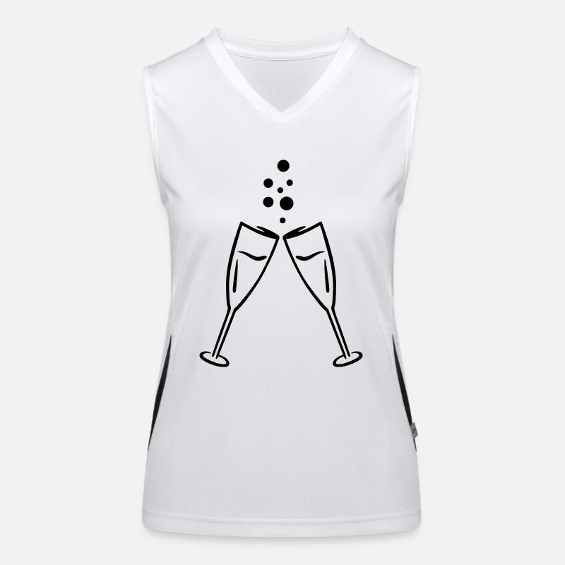 Sekt Funktionelles Kontrast-Tank Top für Frauen