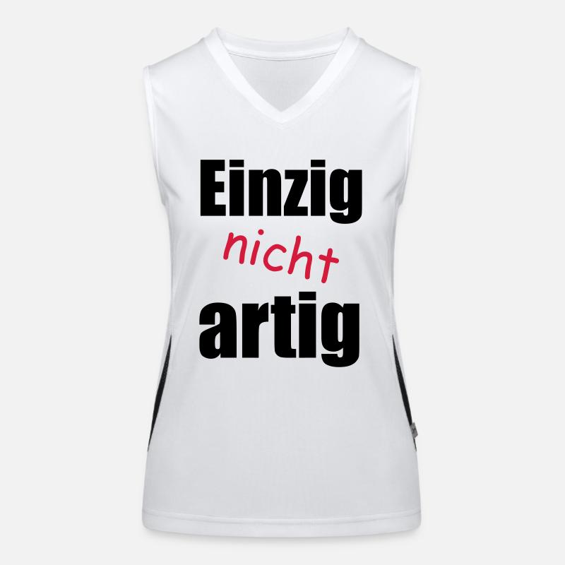 einzig_nicht_artig Funktionelles Kontrast-Tank Top für Frauen