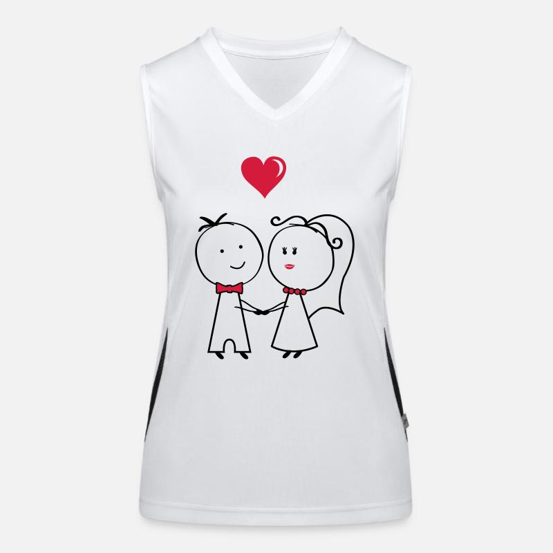 ehepaar_2 Funktionelles Kontrast-Tank Top für Frauen