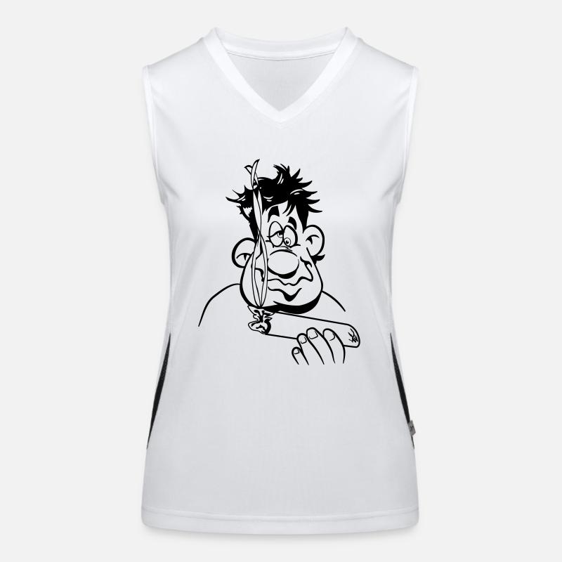 Kiffen joint stoned Women's Functional Contrast Tank Top