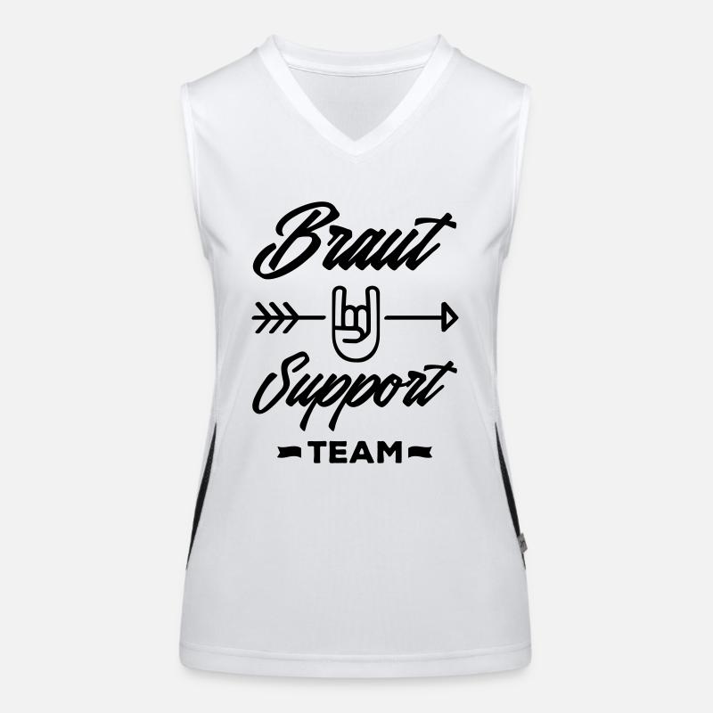 braut support team party Funktionelles Kontrast-Tank Top für Frauen