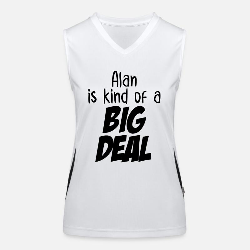 Alan ist eine große Sache Funktionelles Kontrast-Tank Top für Frauen