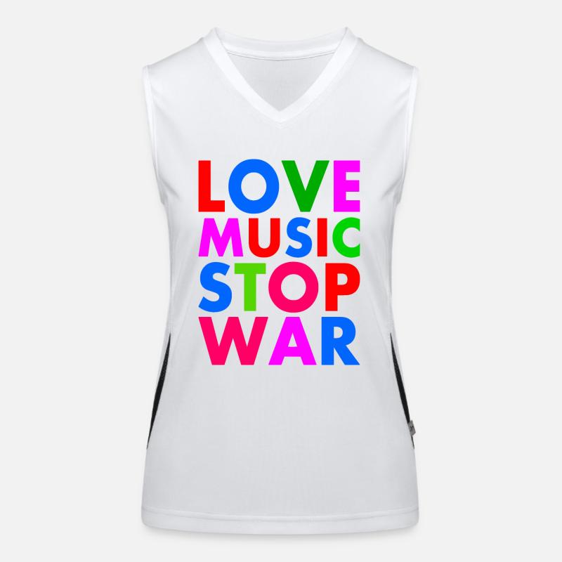 Stop war Débardeur respirant contrasté Femme