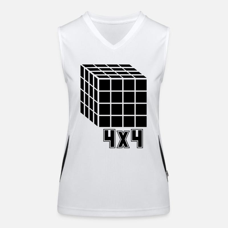 4x4 Cube Cube Women's Functional Contrast Tank Top
