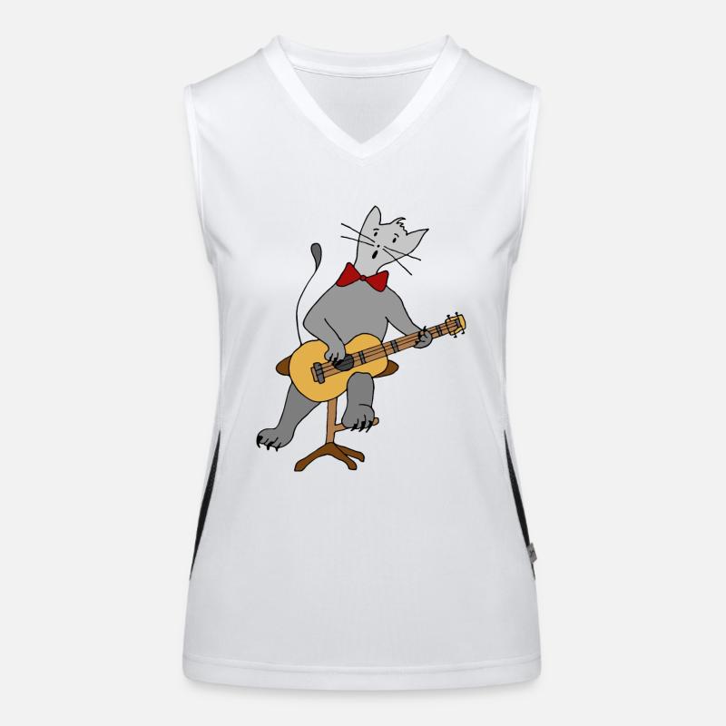Katze Funktionelles Kontrast-Tank Top für Frauen