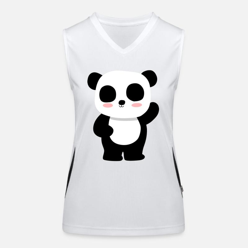 Panda Funktionelles Kontrast-Tank Top für Frauen