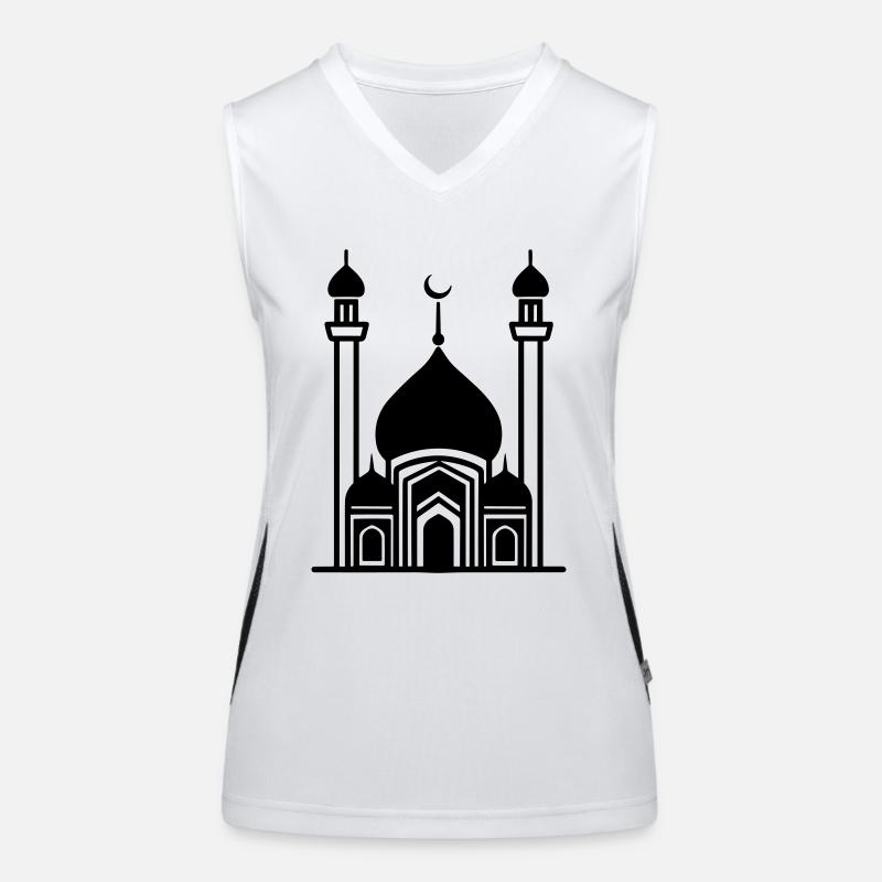 Moschee Funktionelles Kontrast-Tank Top für Frauen