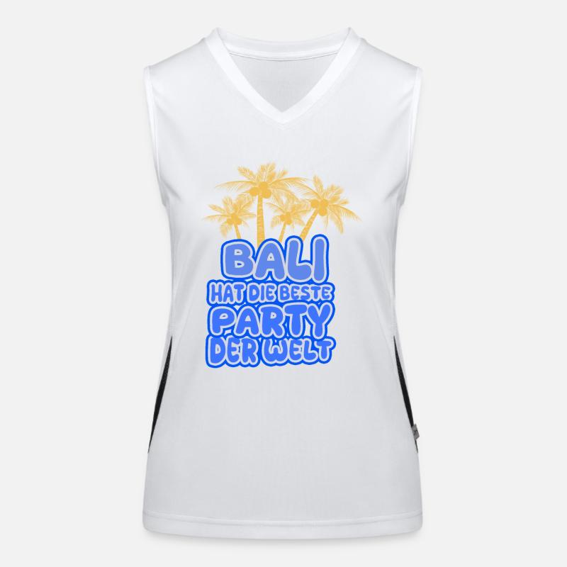Bali als Urlaub Funktionelles Kontrast-Tank Top für Frauen