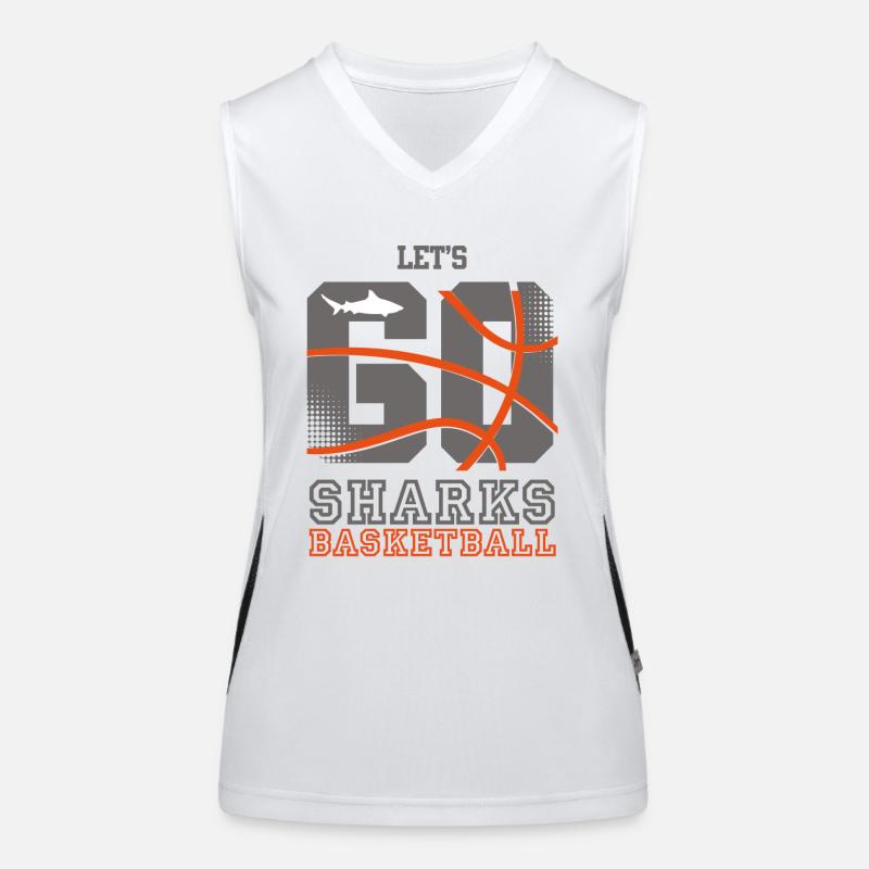 Lets go Sharks Funktionelles Kontrast-Tank Top für Frauen