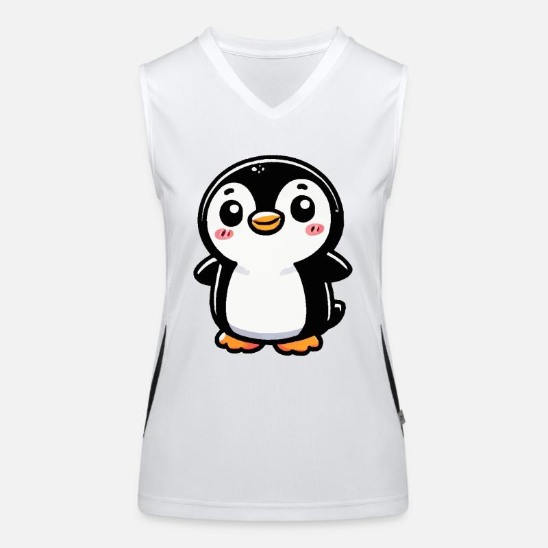 Penguin Comic Women's Functional Contrast Tank Top