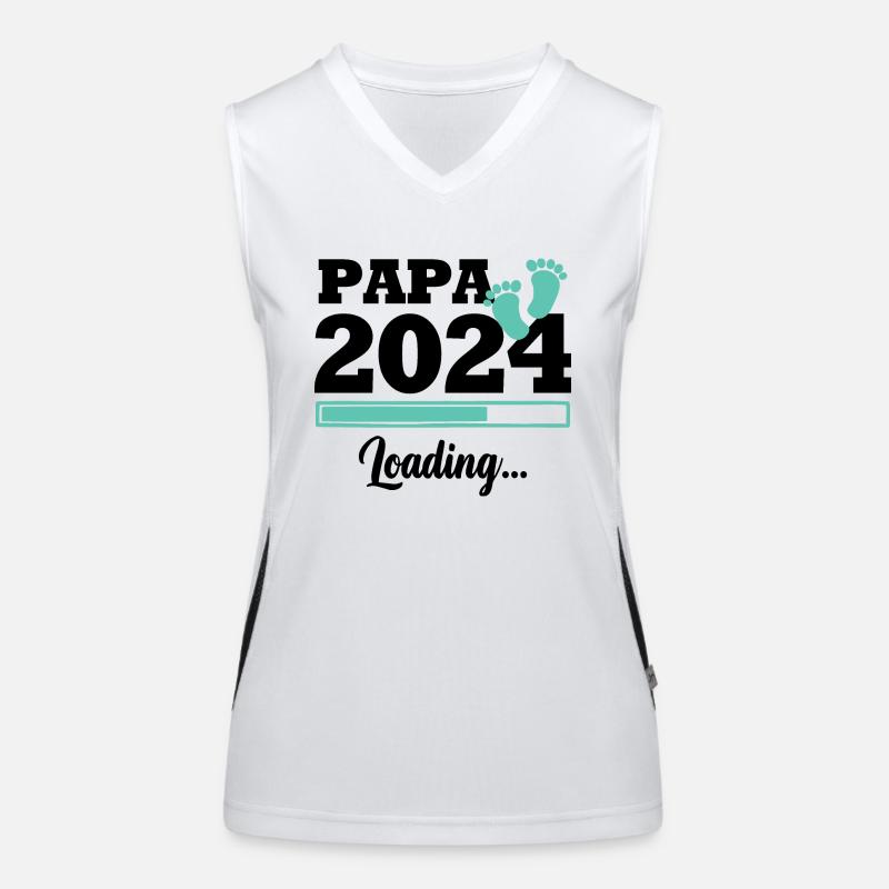 Papa 2024 loading Débardeur respirant contrasté Femme