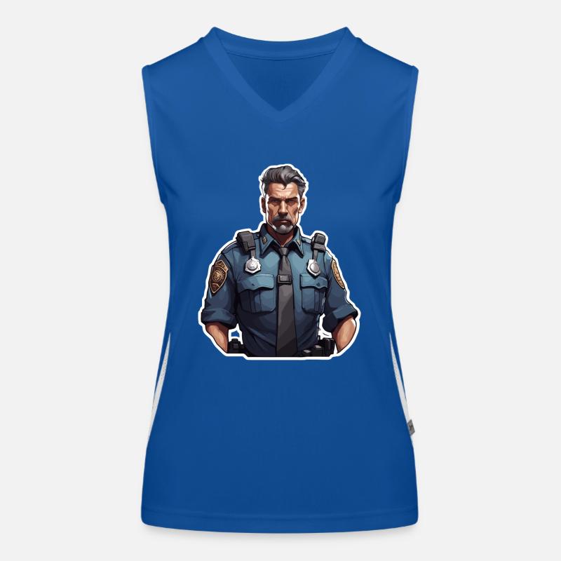Police / Operations / Profession / Job / Emergency Forces Women's Functional Contrast Tank Top
