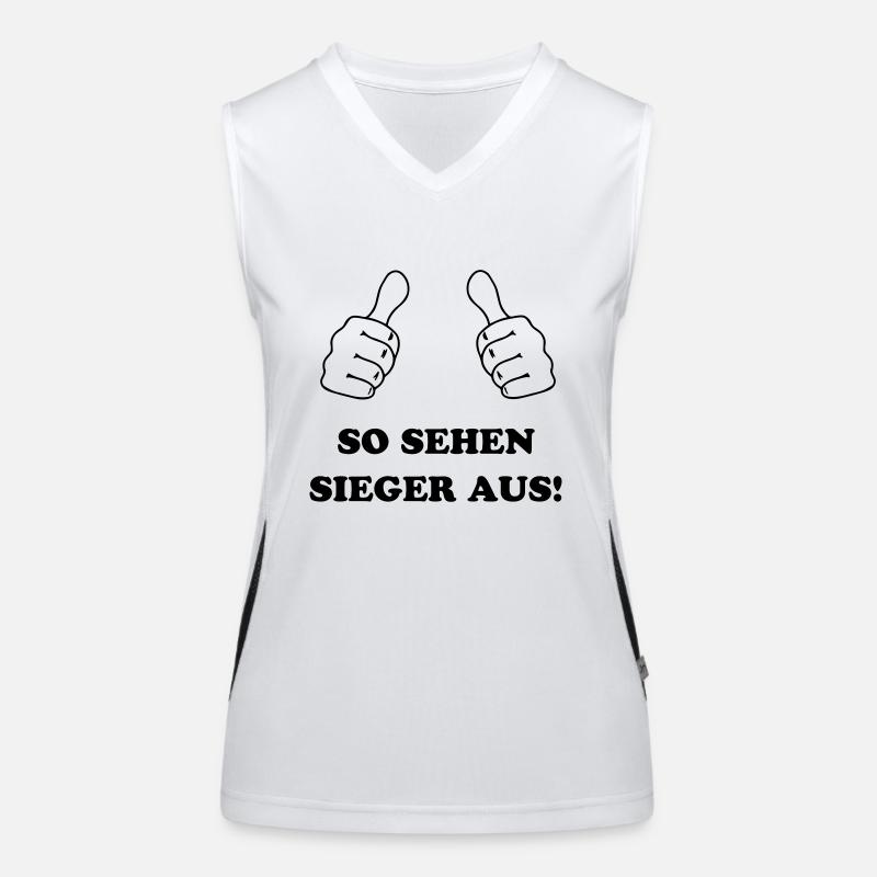 So sehen Sieger aus Funktionelles Kontrast-Tank Top für Frauen