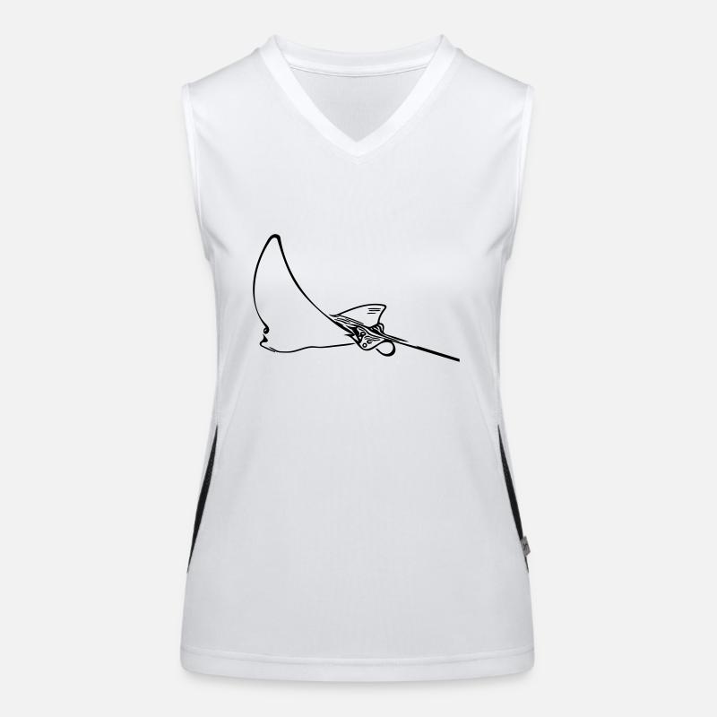 Adlerrochen Funktionelles Kontrast-Tank Top für Frauen