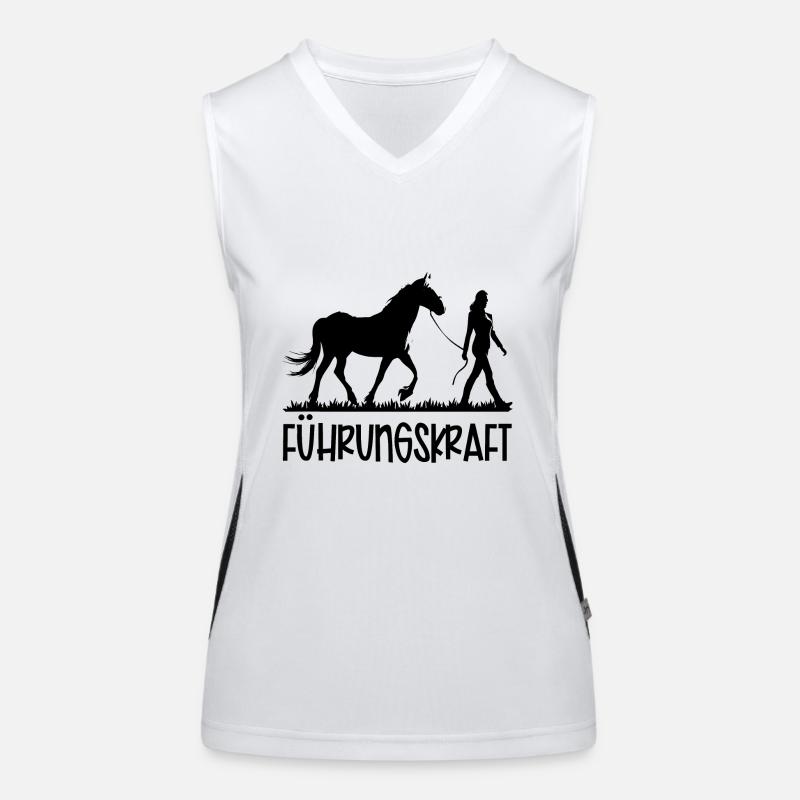 Führungskraft Pferd Reiten Geschenkidee Lustig Funktionelles Kontrast-Tank Top für Frauen