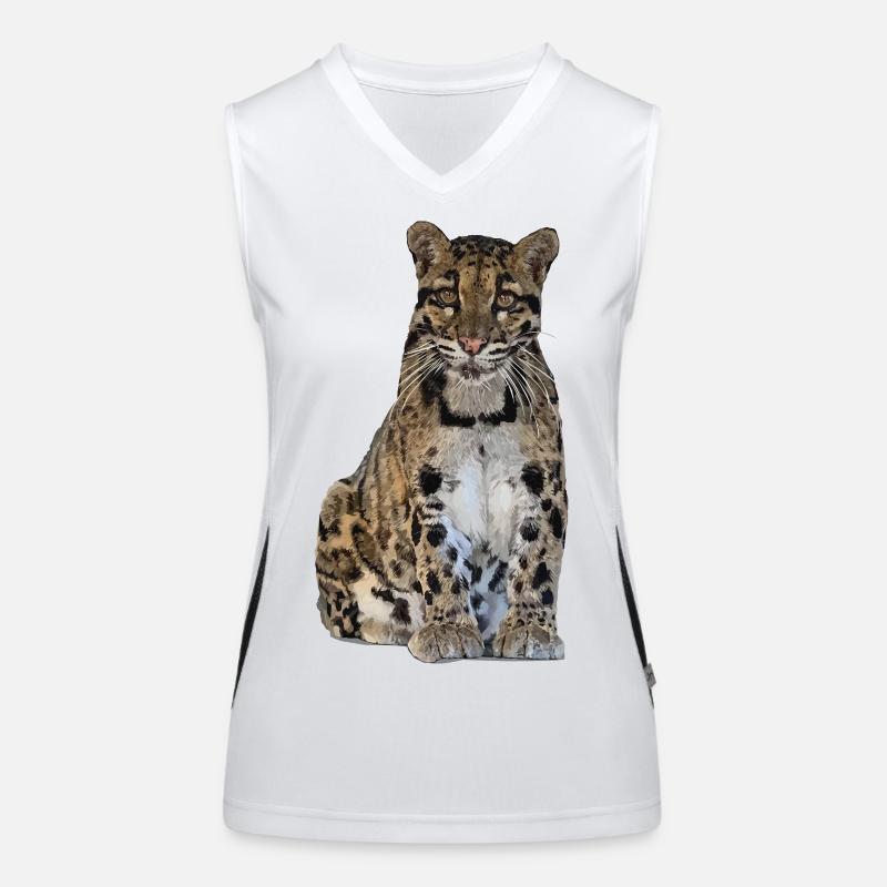 Clouded leopard Women's Functional Contrast Tank Top
